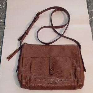 Fossil Brown Crossbody Bag